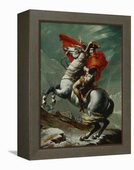 Napoleon (1769-1821) Crossing the Saint Bernhard Pass, 1801/2-Jacques-Louis David-Framed Premier Image Canvas