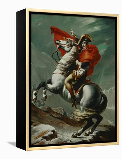 Napoleon (1769-1821) Crossing the Saint Bernhard Pass, 1801/2-Jacques-Louis David-Framed Premier Image Canvas