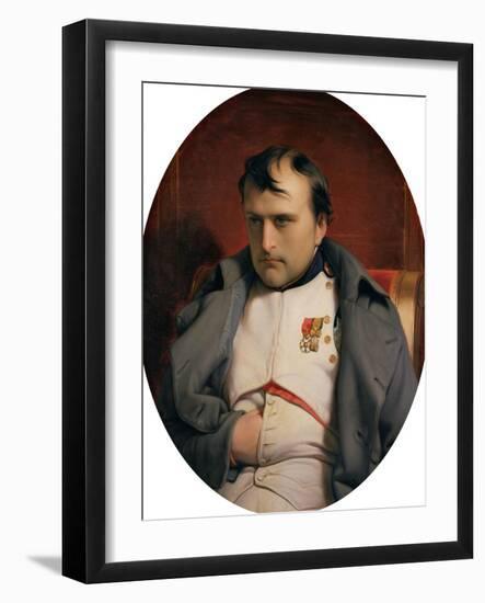 Napoleon (1769-1821) in Fontainebleau, 1846-Hippolyte Delaroche-Framed Giclee Print