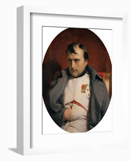 Napoleon (1769-1821) in Fontainebleau, 1846-Hippolyte Delaroche-Framed Giclee Print