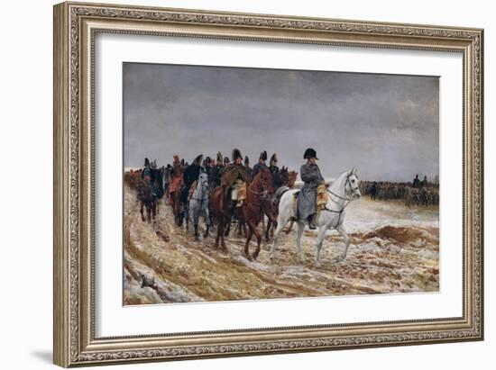 Napoleon (1769-1821) on Campaign in 1814, 1864-Jean-Louis Ernest Meissonier-Framed Giclee Print