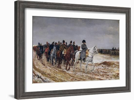 Napoleon (1769-1821) on Campaign in 1814, 1864-Jean-Louis Ernest Meissonier-Framed Giclee Print