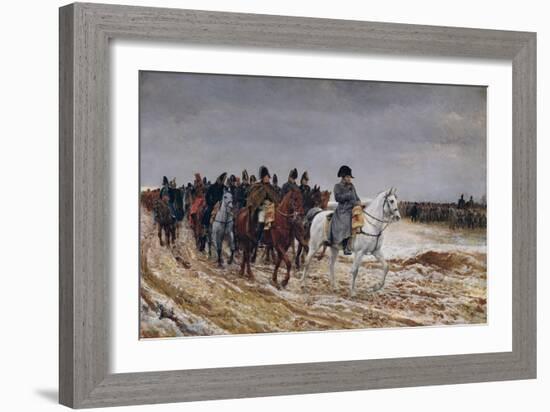 Napoleon (1769-1821) on Campaign in 1814, 1864-Jean-Louis Ernest Meissonier-Framed Giclee Print
