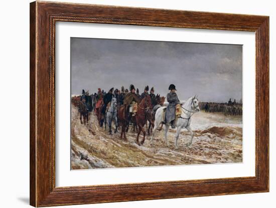 Napoleon (1769-1821) on Campaign in 1814, 1864-Jean-Louis Ernest Meissonier-Framed Giclee Print