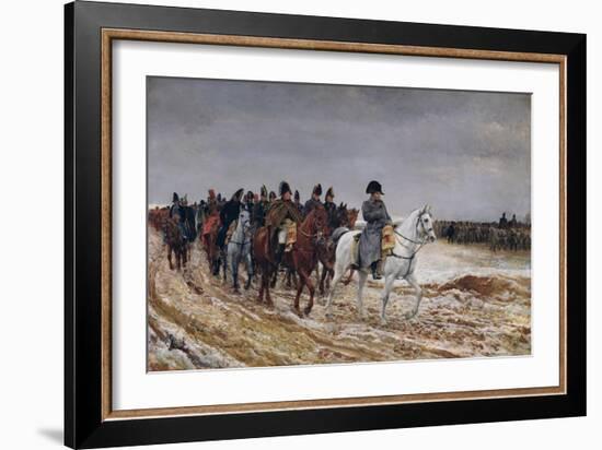 Napoleon (1769-1821) on Campaign in 1814, 1864-Jean-Louis Ernest Meissonier-Framed Giclee Print