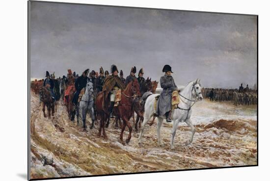 Napoleon (1769-1821) on Campaign in 1814, 1864-Jean-Louis Ernest Meissonier-Mounted Giclee Print