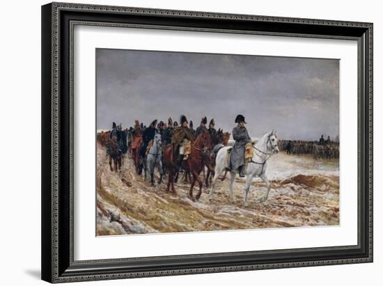 Napoleon (1769-1821) on Campaign in 1814, 1864-Jean-Louis Ernest Meissonier-Framed Giclee Print