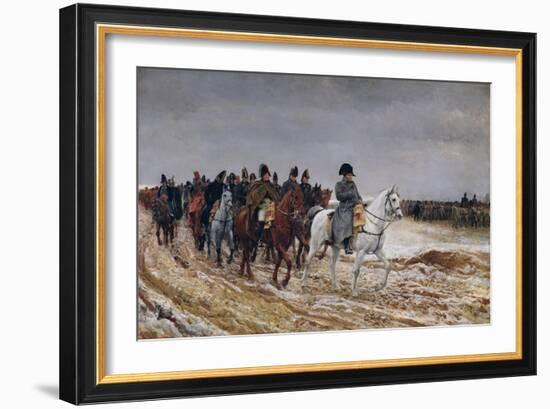 Napoleon (1769-1821) on Campaign in 1814, 1864-Jean-Louis Ernest Meissonier-Framed Giclee Print