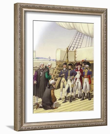 Napoleon Accepts the Surrender of Malta-Pat Nicolle-Framed Giclee Print