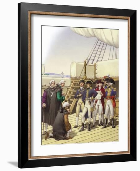 Napoleon Accepts the Surrender of Malta-Pat Nicolle-Framed Giclee Print