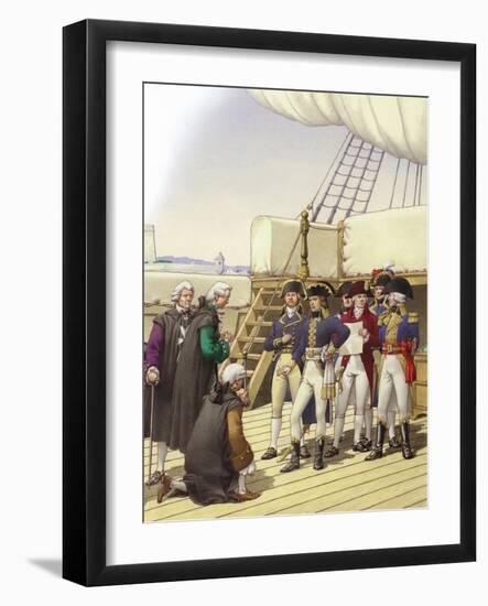 Napoleon Accepts the Surrender of Malta-Pat Nicolle-Framed Giclee Print
