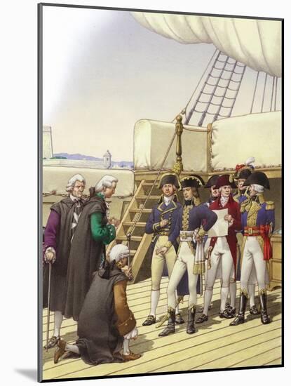 Napoleon Accepts the Surrender of Malta-Pat Nicolle-Mounted Giclee Print