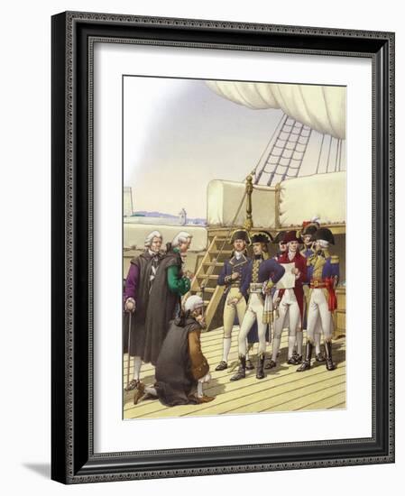 Napoleon Accepts the Surrender of Malta-Pat Nicolle-Framed Giclee Print