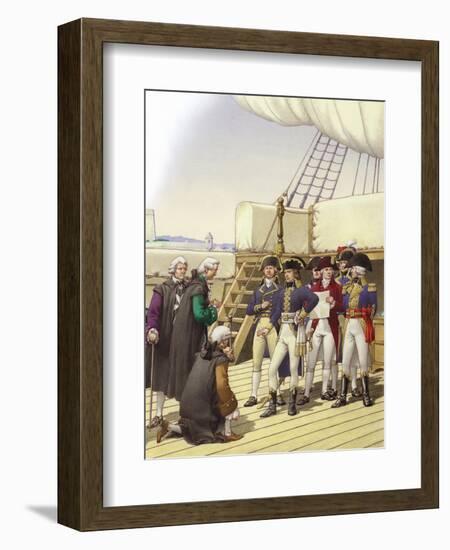 Napoleon Accepts the Surrender of Malta-Pat Nicolle-Framed Giclee Print