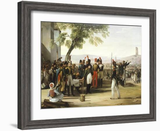 Napoleon after Battle of Wagram-Francesco Hayez-Framed Premium Giclee Print