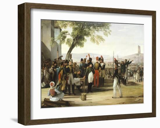 Napoleon after Battle of Wagram-Francesco Hayez-Framed Premium Giclee Print