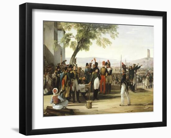 Napoleon after Battle of Wagram-Francesco Hayez-Framed Premium Giclee Print