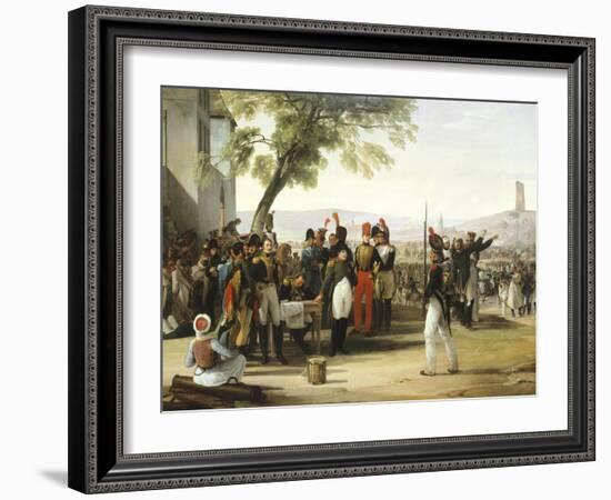 Napoleon after Battle of Wagram-Francesco Hayez-Framed Premium Giclee Print