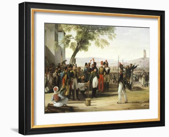 Napoleon after Battle of Wagram-Francesco Hayez-Framed Premium Giclee Print