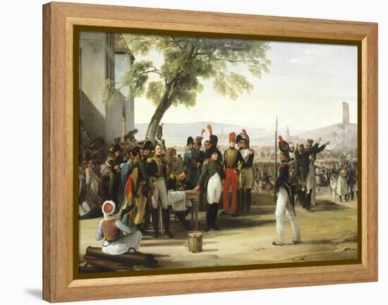 Napoleon after Battle of Wagram-Francesco Hayez-Framed Premier Image Canvas