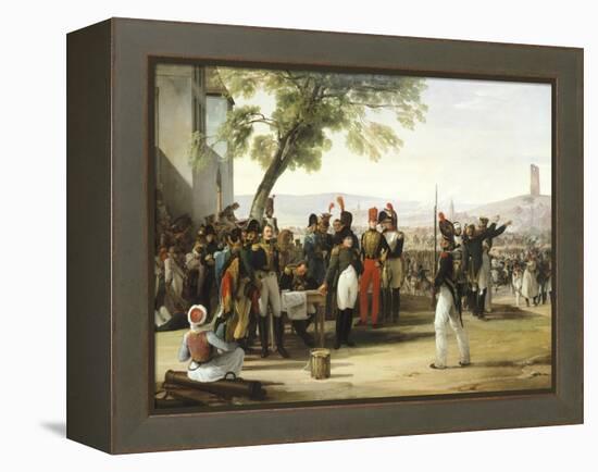 Napoleon after Battle of Wagram-Francesco Hayez-Framed Premier Image Canvas