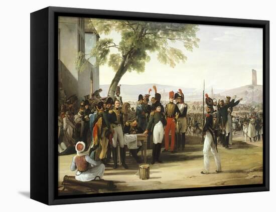 Napoleon after Battle of Wagram-Francesco Hayez-Framed Premier Image Canvas