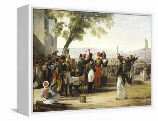 Napoleon after Battle of Wagram-Francesco Hayez-Framed Premier Image Canvas