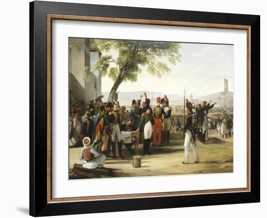 Napoleon after Battle of Wagram-Francesco Hayez-Framed Giclee Print