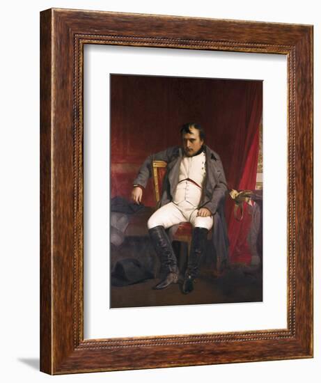 Napoleon after His Abdication-Hippolyte Delaroche-Framed Art Print