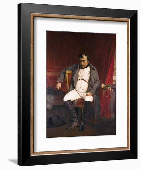 Napoleon after His Abdication-Hippolyte Delaroche-Framed Art Print