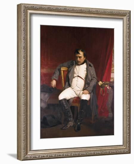 Napoleon after His Abdication-Hippolyte Delaroche-Framed Art Print