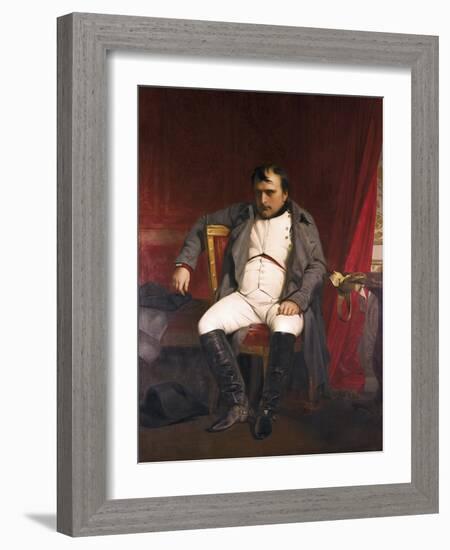 Napoleon after His Abdication-Hippolyte Delaroche-Framed Art Print