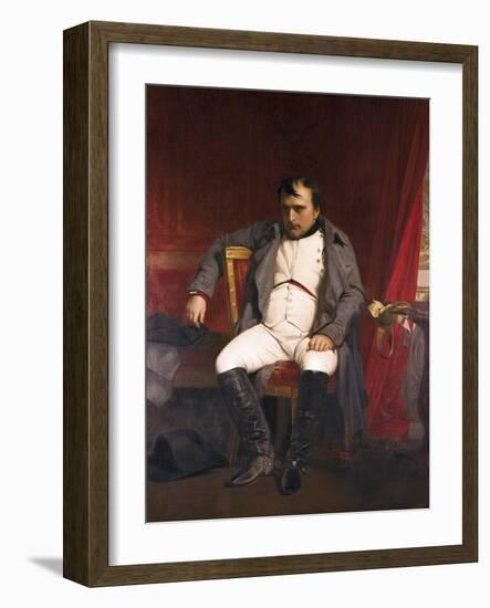 Napoleon after His Abdication-Hippolyte Delaroche-Framed Art Print