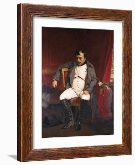 Napoleon after His Abdication-Hippolyte Delaroche-Framed Art Print