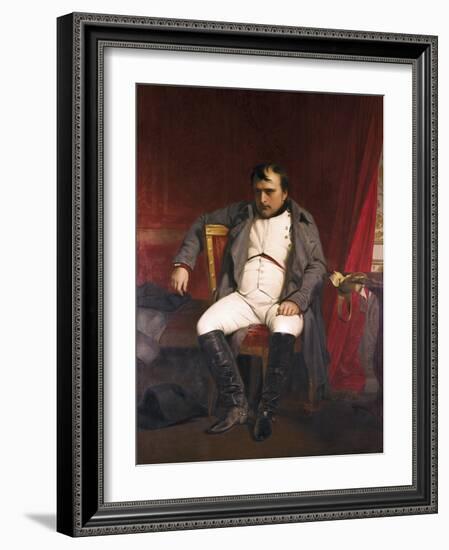 Napoleon after His Abdication-Hippolyte Delaroche-Framed Art Print