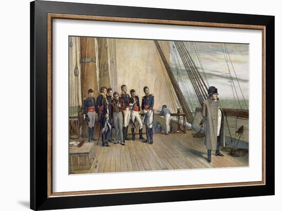 Napoleon after His Second Abdication-William Quiller Orchardson-Framed Art Print