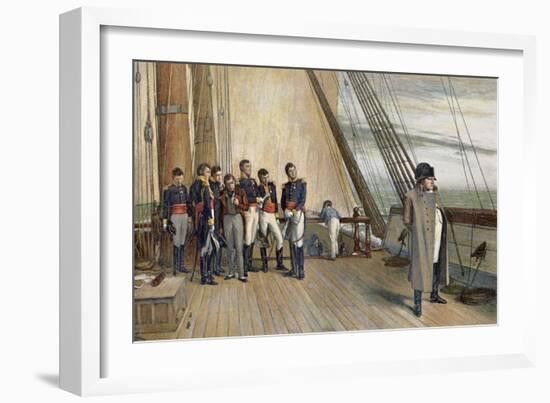 Napoleon after His Second Abdication-William Quiller Orchardson-Framed Art Print