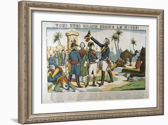 Napoleon and General Kleber on the Expedition to Egypt, 1798-Francois Georgin-Framed Giclee Print