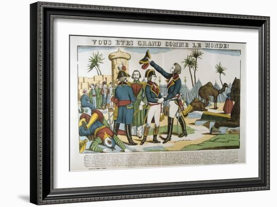 Napoleon and General Kleber on the Expedition to Egypt, 1798-Francois Georgin-Framed Giclee Print