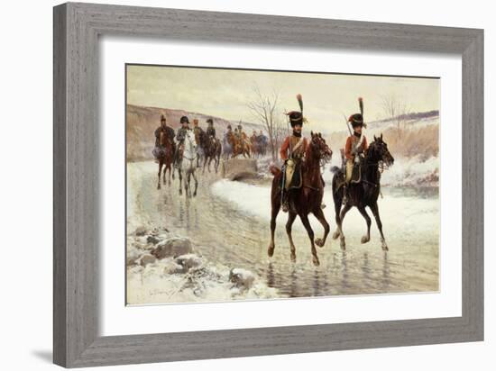 Napoleon and His Escort-Jan Van Chelminski-Framed Giclee Print