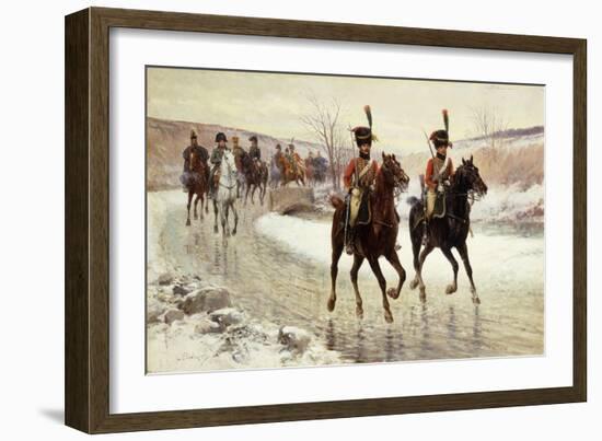 Napoleon and His Escort-Jan Van Chelminski-Framed Giclee Print