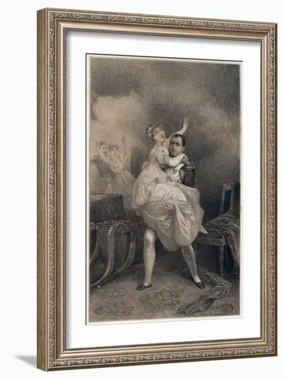 Napoleon and Marie Louise Escaping from the Fire-Stefano Bianchetti-Framed Giclee Print