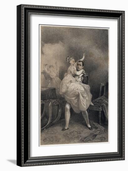 Napoleon and Marie Louise Escaping from the Fire-Stefano Bianchetti-Framed Giclee Print