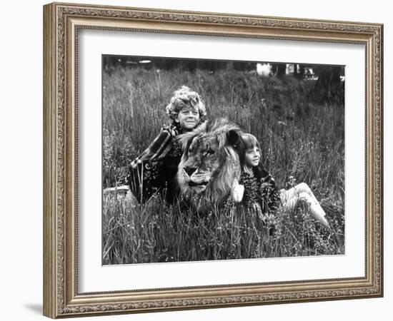 Napoleon and Samantha Avec Johnny Whitaker Et Jodie Foster 1972-null-Framed Photo