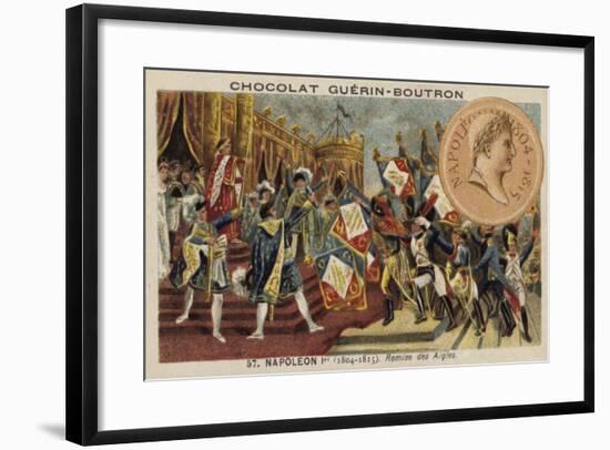 Napoleon and the Distribution of the Eagle Standards, 1804-null-Framed Giclee Print