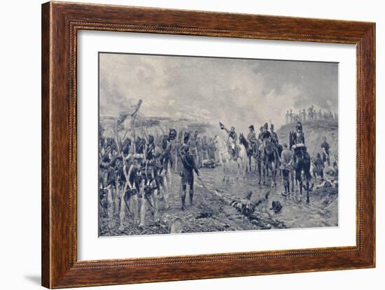 'Napoleon and the Old Guard Before Waterloo', 1815, (1896)-Unknown-Framed Giclee Print