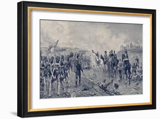 'Napoleon and the Old Guard Before Waterloo', 1815, (1896)-Unknown-Framed Giclee Print