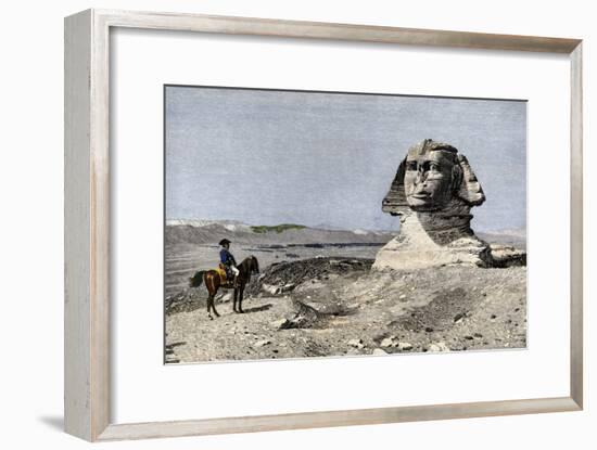 Napoleon and the Sphinx at the Time of the French Invasion of Egypt, c.1798-null-Framed Giclee Print