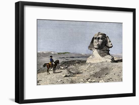 Napoleon and the Sphinx at the Time of the French Invasion of Egypt, c.1798-null-Framed Giclee Print