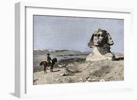 Napoleon and the Sphinx at the Time of the French Invasion of Egypt, c.1798-null-Framed Giclee Print